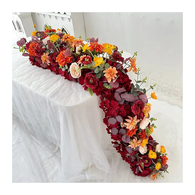 Runner Best Selling Artificial Flowers for Wall Decoration for Wedding Christmas Halloween Valentine's Day Table