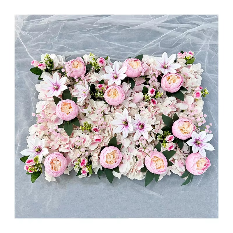  Manufacturer Flower Wall Mat Florals Flowers Artificial Silk Backdrop Decoration Red Backdrops Decoration